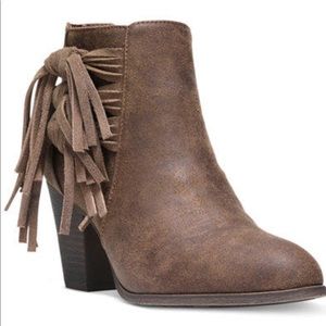 Fergalicious Clover Fringe Ankle Boots